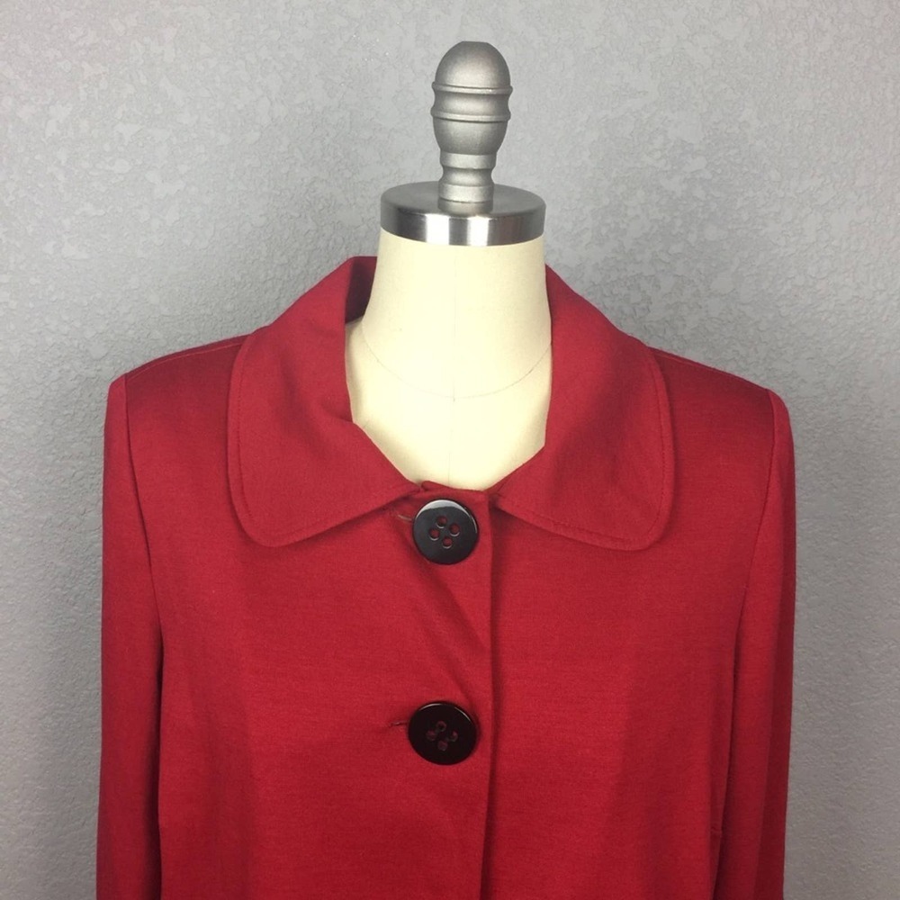 •First Option• Red Cape Jacket - Picture 2 of 7